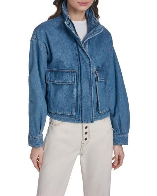 Levi's Blue Crop Surplus Jacket