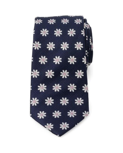 Cufflinks Inc. Blue Daisy Floral Silk Tie for men
