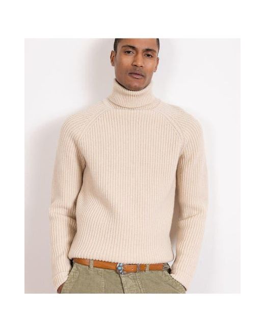 Fortela Yellow Oslo Merino Wool High Neck Sweater for men