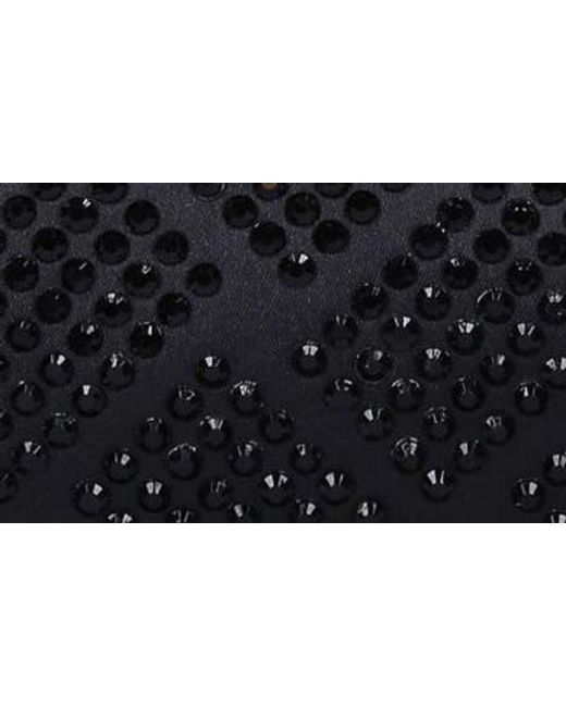 Kurt Geiger Black Mini Kensington Embellished Fabric Convertible Crossbody Bag