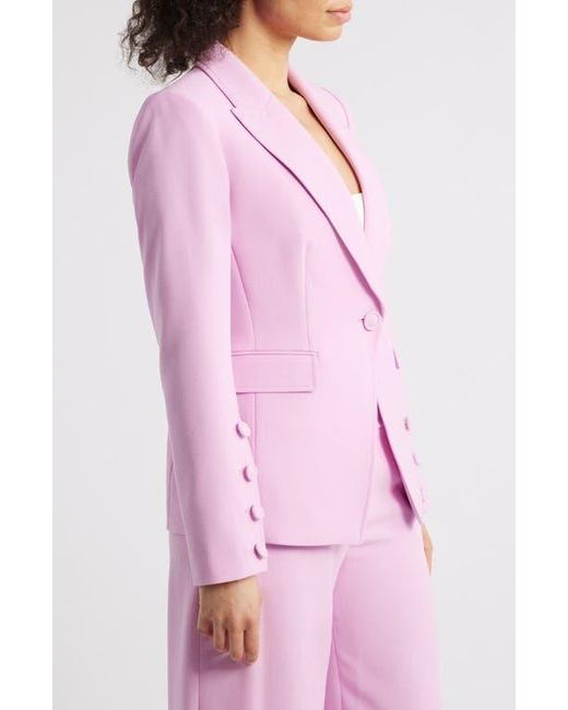 Tahari Pink One-Button Blazer
