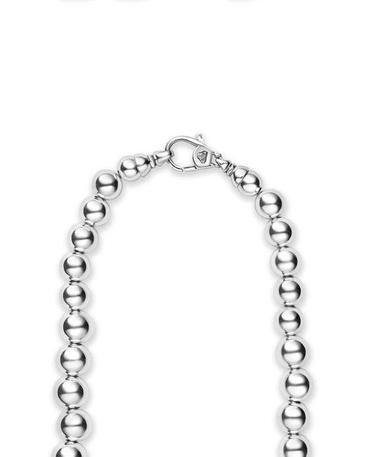 Lagos Metallic Caviar Bubbly Graduated Bead Collar Necklace