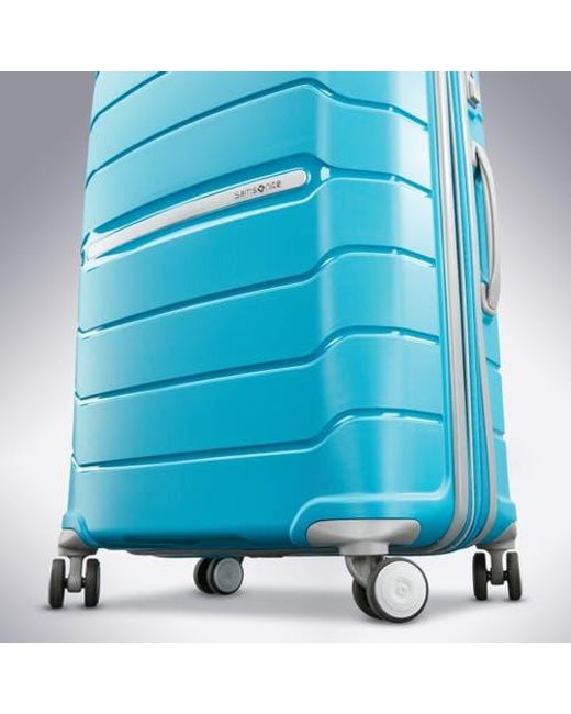 Samsonite Blue Freeform Carry-On 21-Inch Hardside Expandable With Double Spinner Wheels
