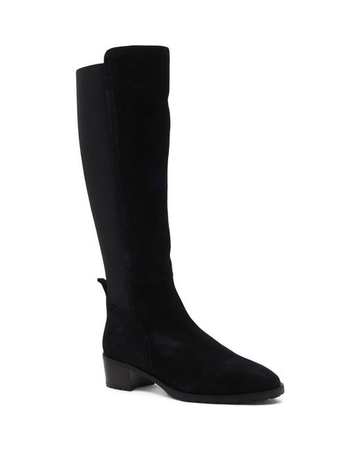 Aquatalia Black Rhegan Weatherproof Knee High Boot