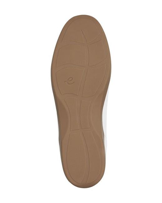 Easy Spirit Women's White Devitt Flat
