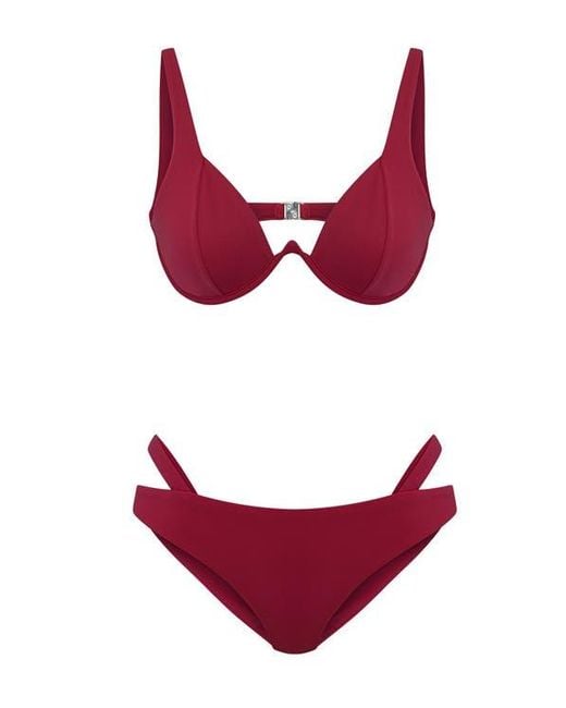 Jendue Red Cleo Bikini Swimwear