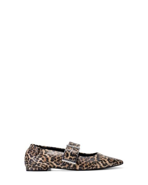 DKNY Black Cormic Mary Jane Pointed Toe Flat