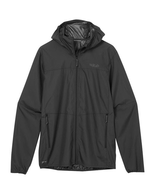 Rab Gray Windgather Hooded Jacket for men