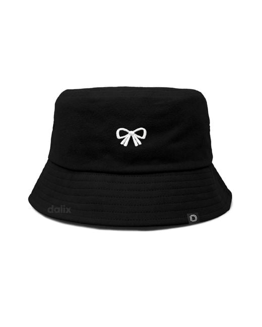 Alix Black Bow Bucket Hat