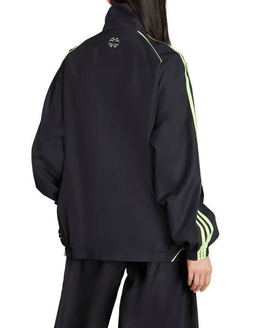 Adidas Black Teamgeist Oversize Recycled Polyester Track Jacket
