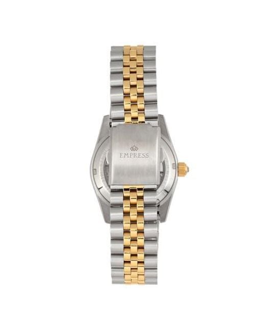 Empress Metallic Constance Automatic Bracelet Watch With Date