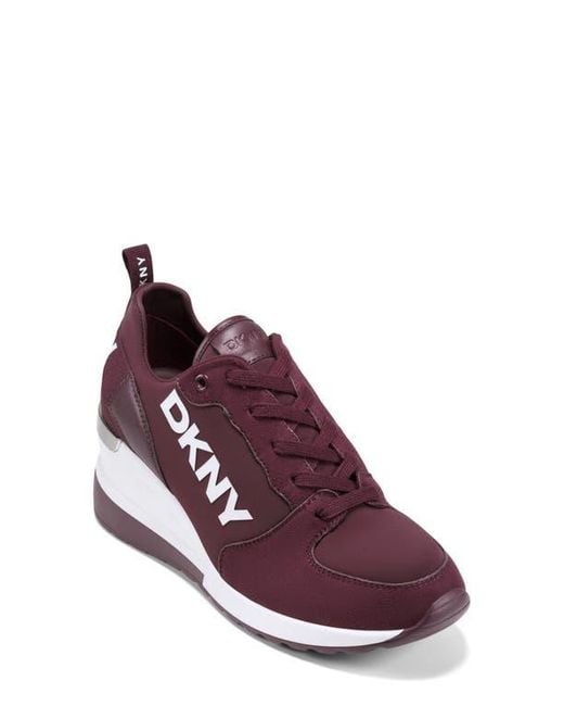 DKNY Purple Cait Wedge Sneaker