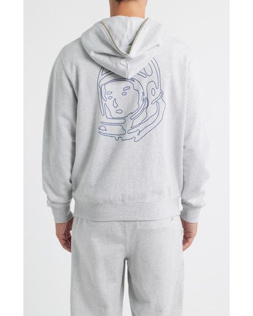 BBCICECREAM Gray Small Curve Graphic Zip Hoodie for men