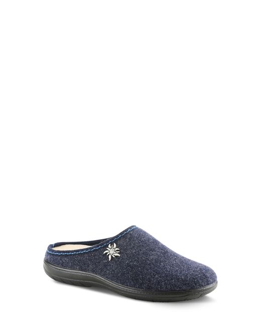 Flexus by Spring Step Blue Loralee Scuff Slipper