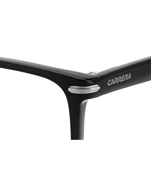 Carrera Black 57Mm Rectangular Optical Glasses for men