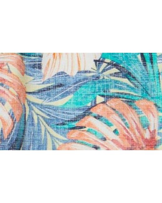 Tommy Bahama Blue Chip Shot Positano Palms Stretch Ripstop Shorts for men