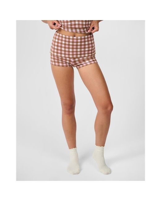 WeWoreWhat Blue Fold-Over Short
