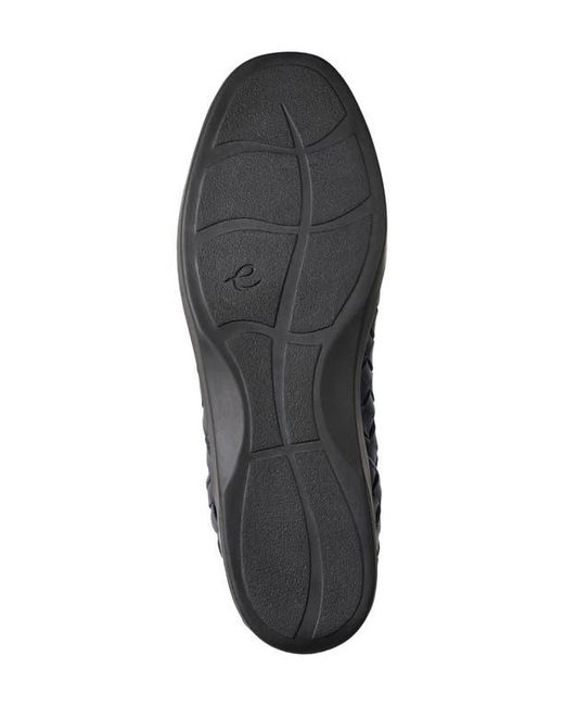 Easy Spirit Blue Devit Woven Apron Toe Flat