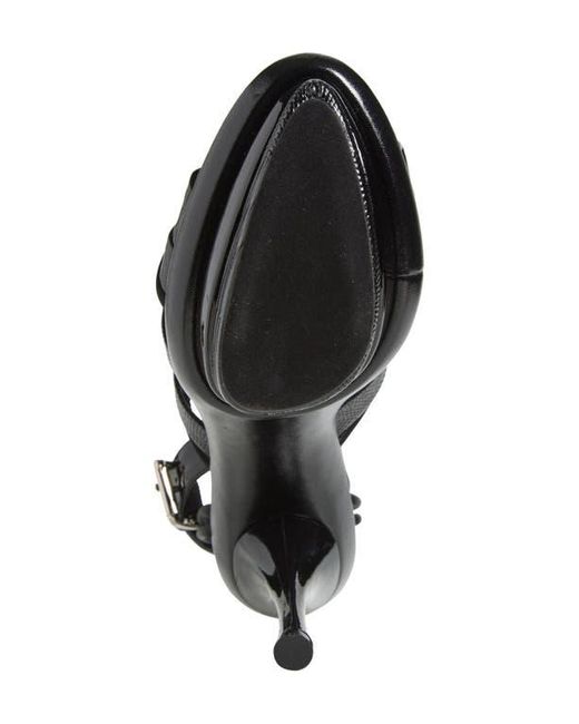 Jeffrey Campbell Black Tantalize Ankle Strap Platform Sandal