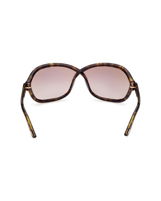 Tom Ford Fernanda 68mm Oversize Butterfly Sunglasses In Natural Lyst 1589