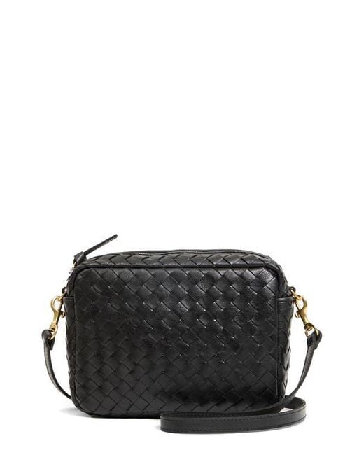 Clare V. Black Midi Sac Leather Crossbody Bag