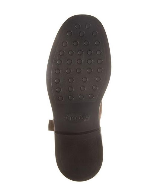 Tod's Brown Logo Bootie