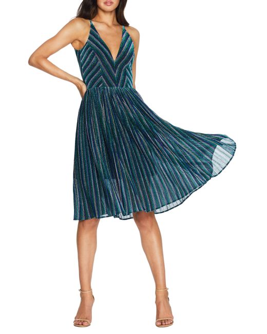 Haley formal sale shimmering metallic dress