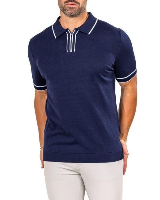 Maceoo Blue Marthy Polo for men