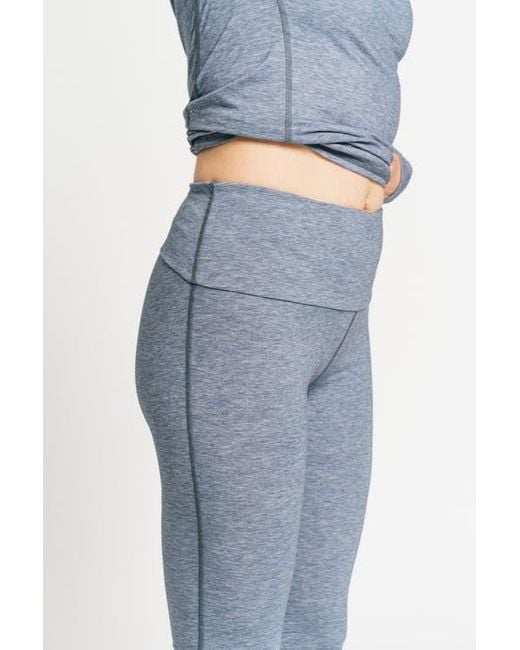 Alpine Fit Blue Backcountry Base Layer Bottoms Curvy Fit