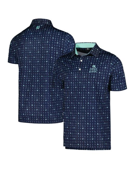 Footjoy Blue Zurich Classic 19th Hole Lisle Prodry Polo At Nordstrom for men