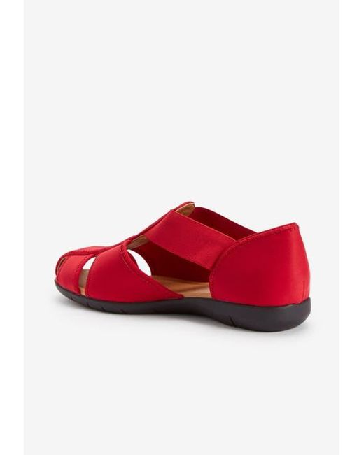 Comfortview Red The Cheryl Stretch Neoprene Flat