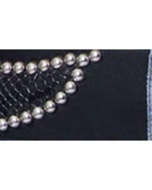 MNML Black Stud Leather Belt for men