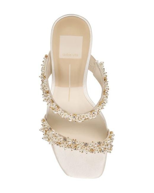 Dolce Vita Natural Genora Rhinestone Sandal