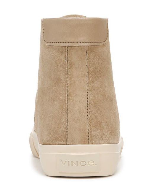 Vince Natural Suede High-Top Sneakers for men