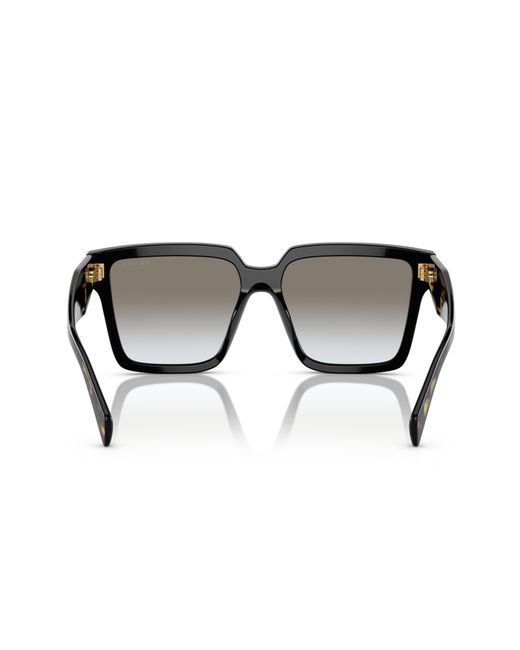 Prada Black 57mm Square Sunglasses for men