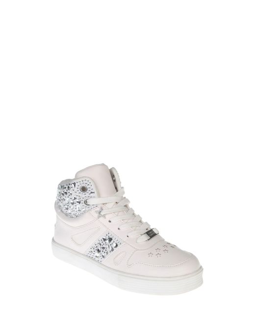 Vince Camuto Kids #39 High Top Court Sneaker in White Lyst Vince Camuto Kids #39 High Top Court Sneaker in White Lyst