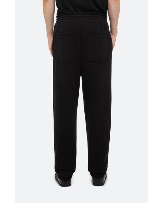 Helmut Lang Black Minimal Plush Sweatpants for men