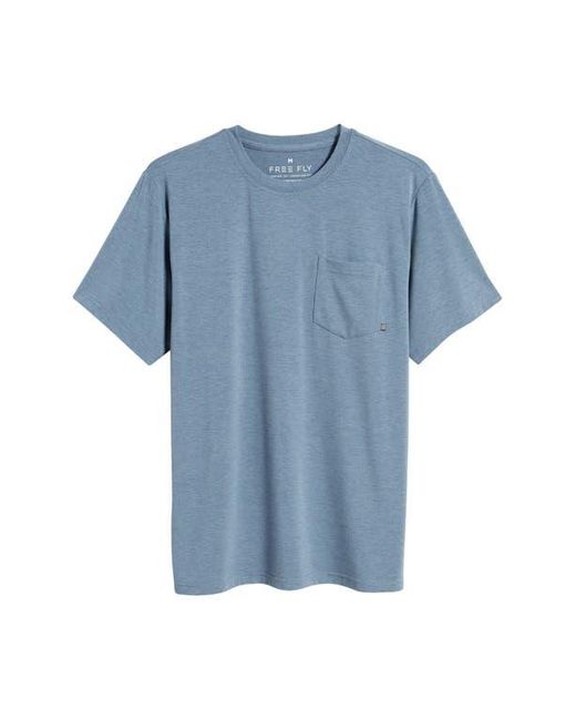 Free Fly Blue Flex Performance Pocket T-Shirt for men