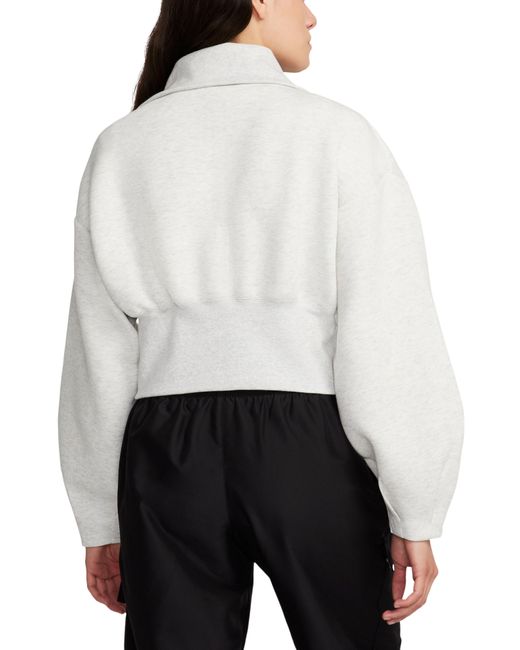 Nike White Sportswear Tech Fleece Loose Full Zip Track Jacket
