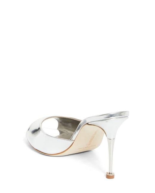 Manolo Blahnik Metallic Astucla Sandal