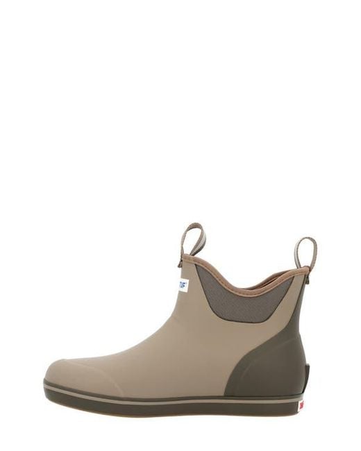 XtraTuf Brown 6-Inch Ankle Deck Boot for men