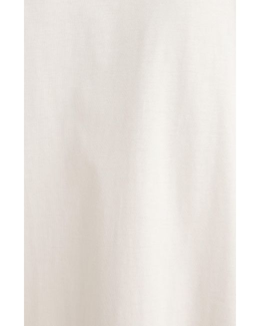 Dries Van Noten White Oversize Asymmetric T-shirt Dress
