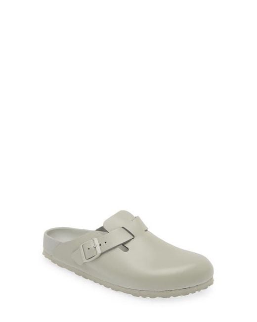 Birkenstock Gray Boston Exquisite Leather Clog