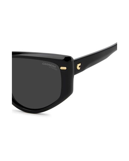 Carrera Black 57Mm Rectangular Sunglasses