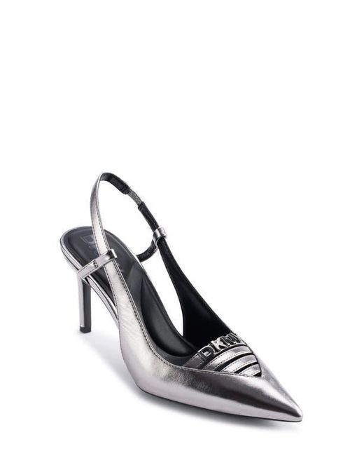 DKNY Black Malden Slingback Pointed Toe Pump
