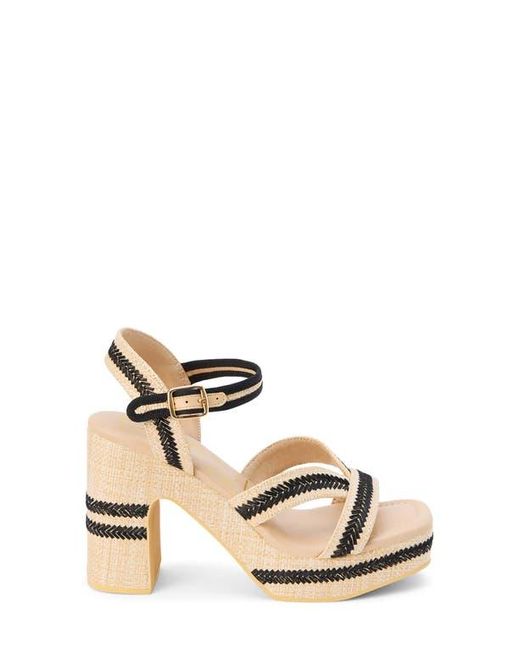 Matisse Metallic Adelaide Ankle Strap Platform Sandal