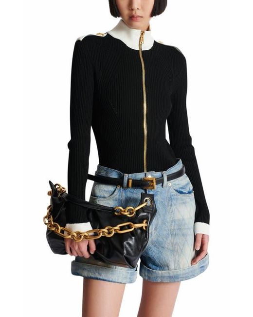 Balmain Black Sync Medium Bag