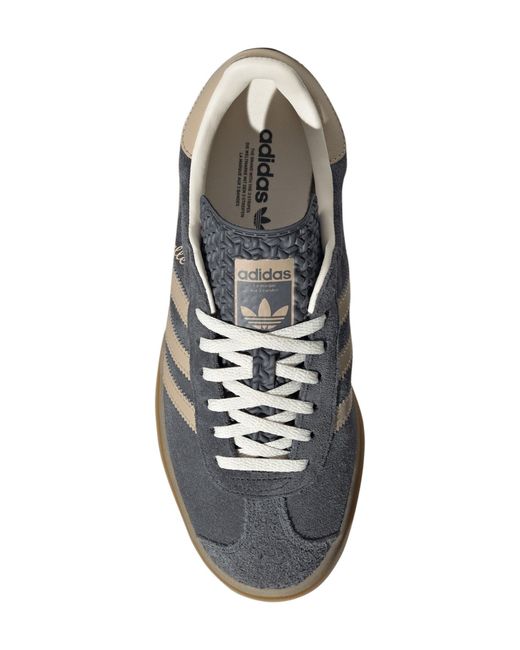Adidas Gray Gazelle Bold Platform Sneaker