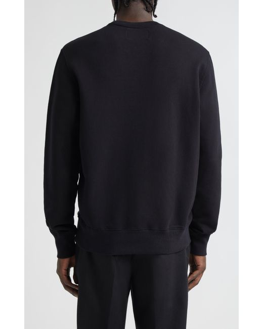 Golden Goose Deluxe Brand Black Archibald Star Cotton Crewneck Sweatshirt for men