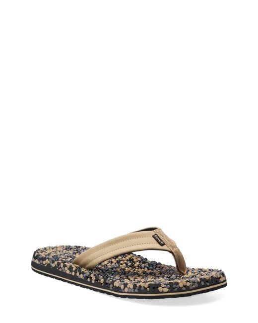 Sanuk Multicolor Bubblecush Flip Flop for men